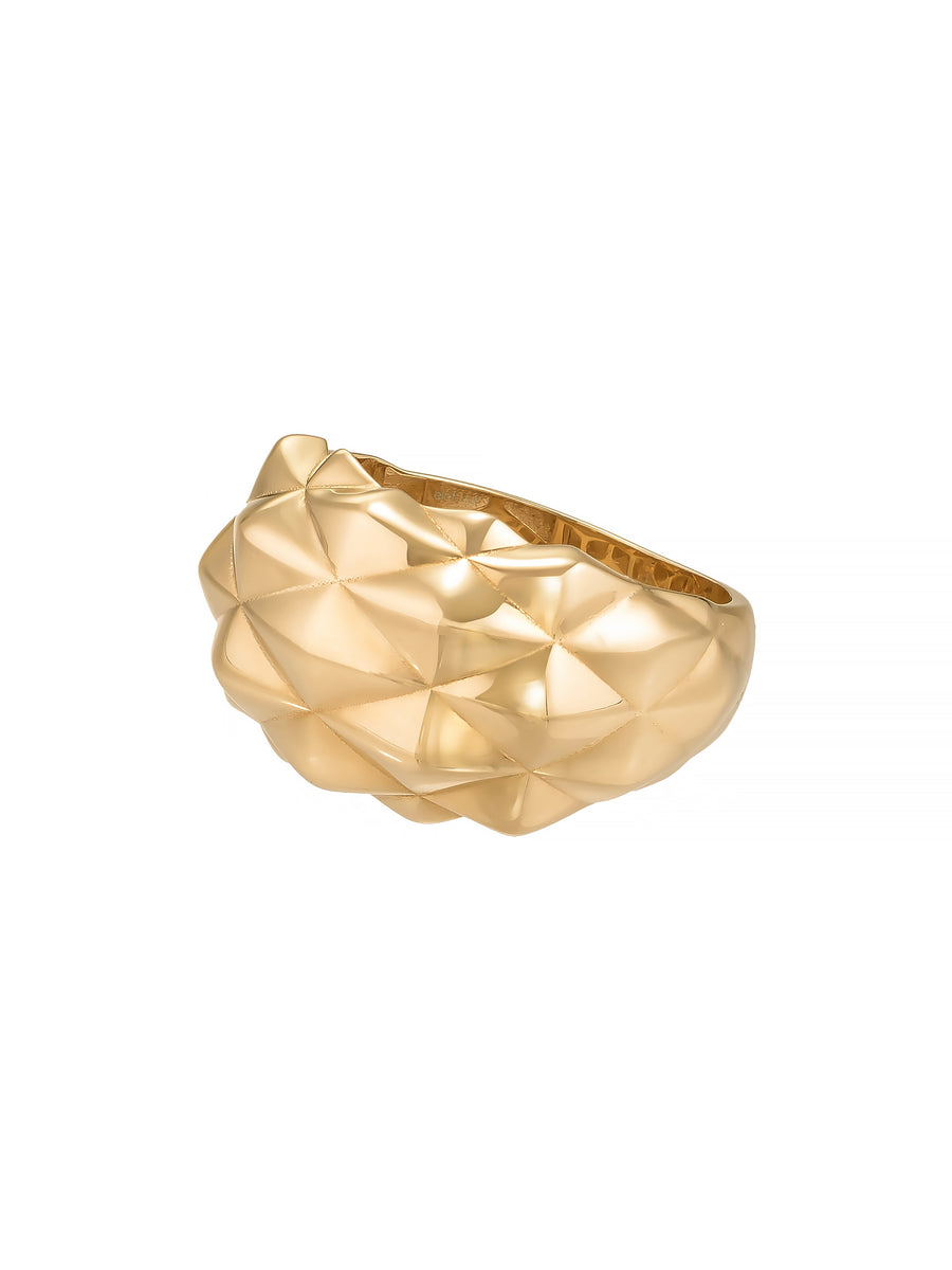 Classic Geometric Form Ring in 14K Gold