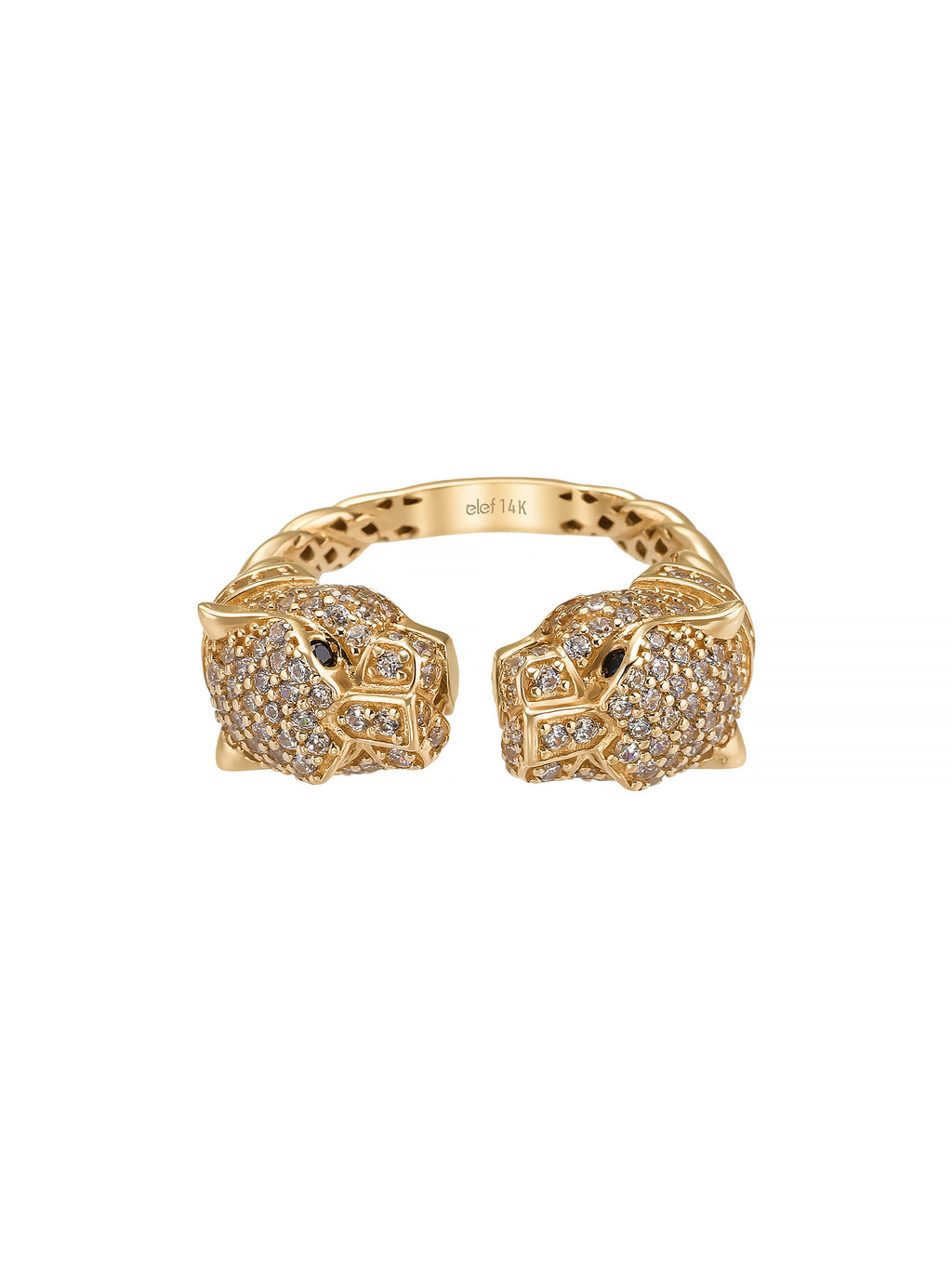 Panther Stone Ring in 14K Gold