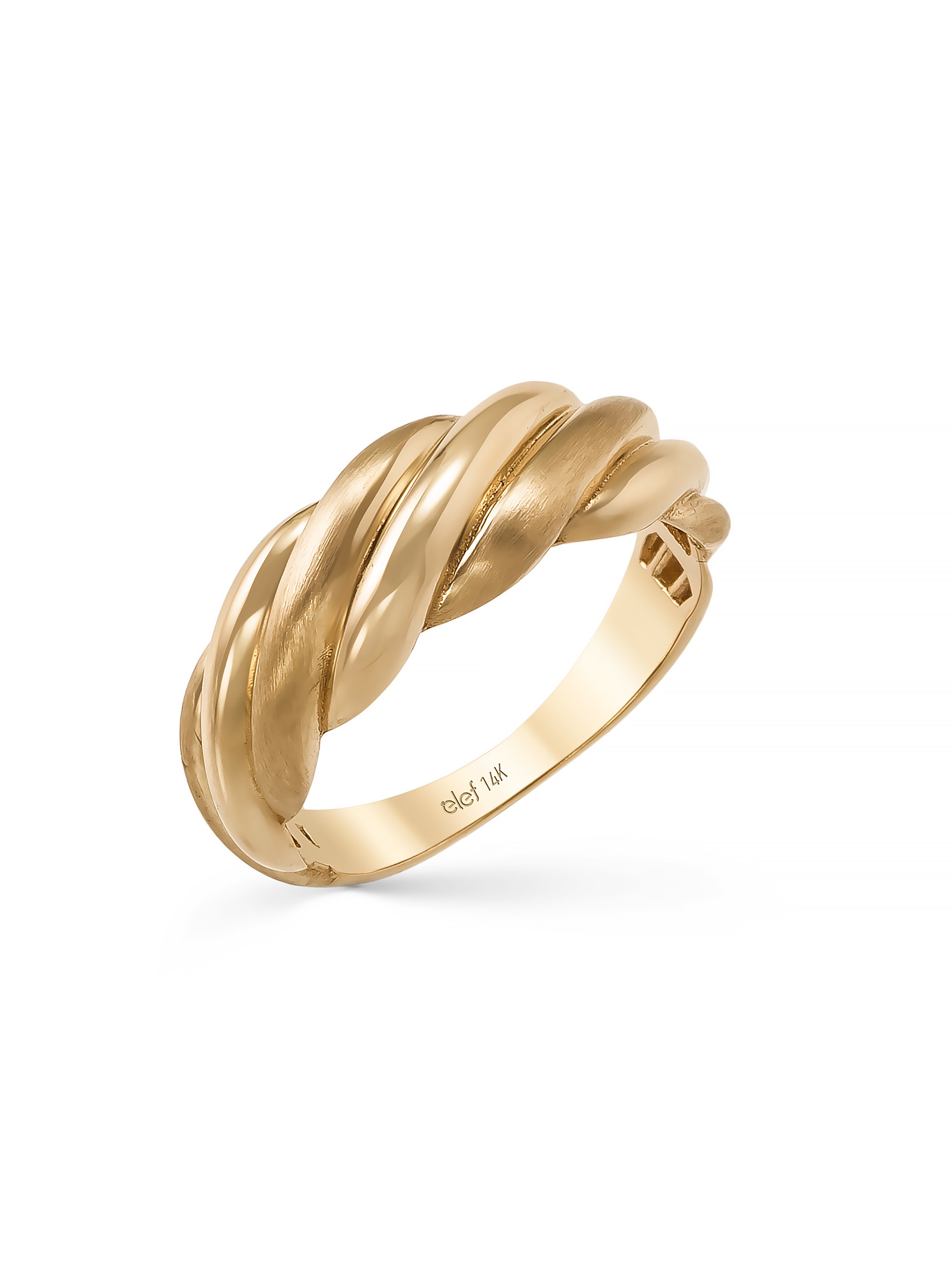 Twisted Classic Ring in 14K Gold