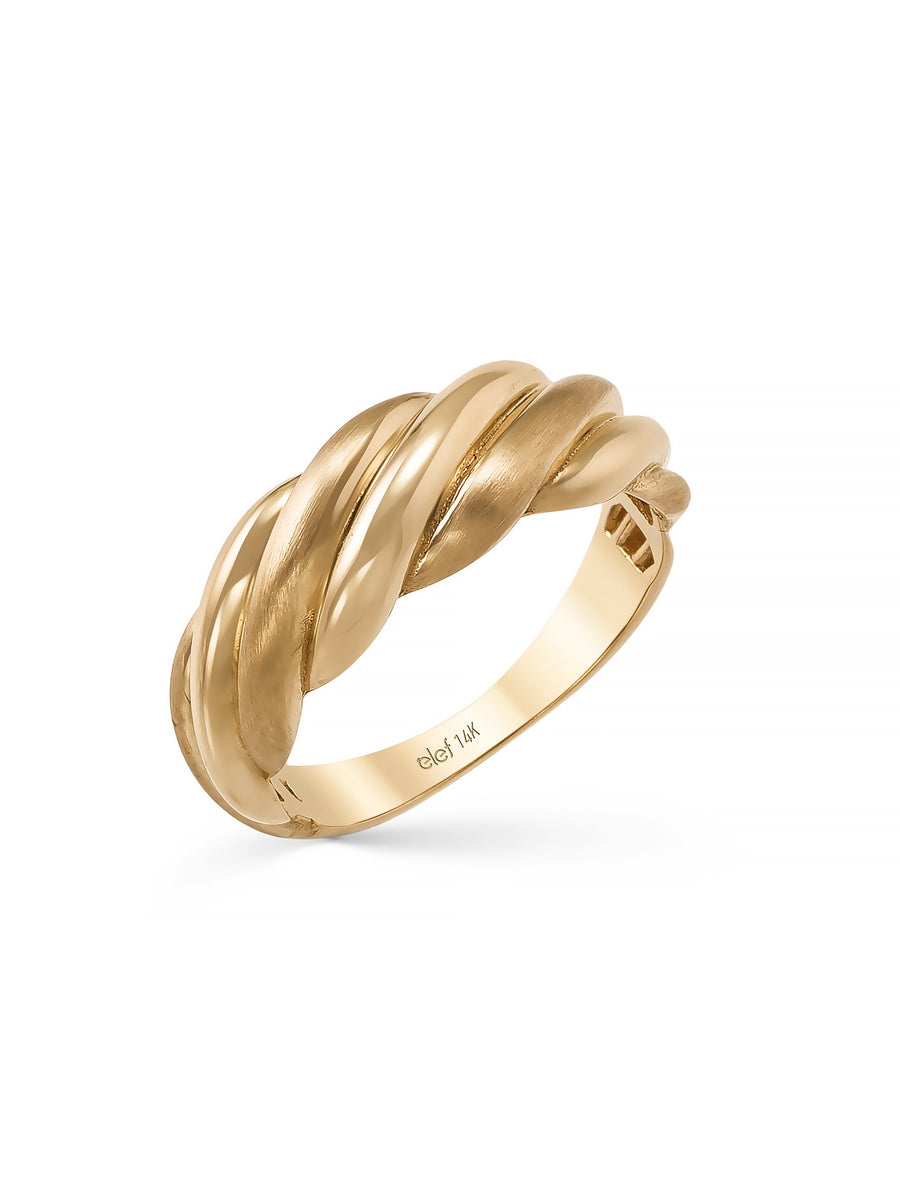 Twisted Classic Ring in 14K Gold