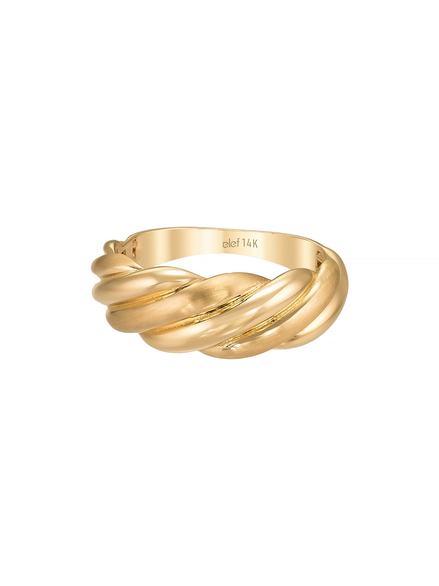 Twisted Classic Ring in 14K Gold