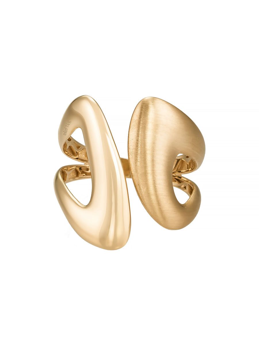 Organic Form Ring in 14K Gold