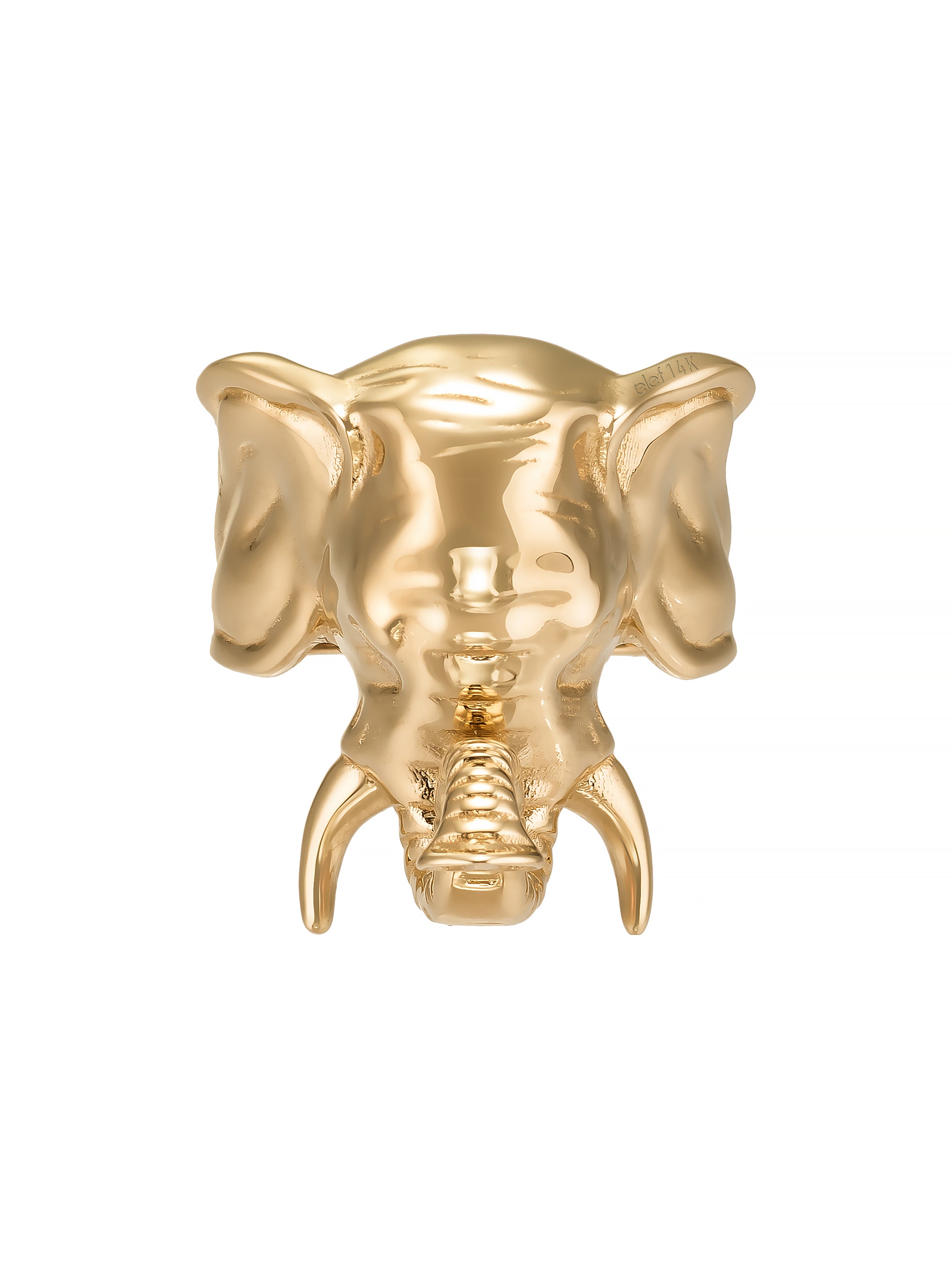 Elephant Sanatsal Ring in 14K Gold