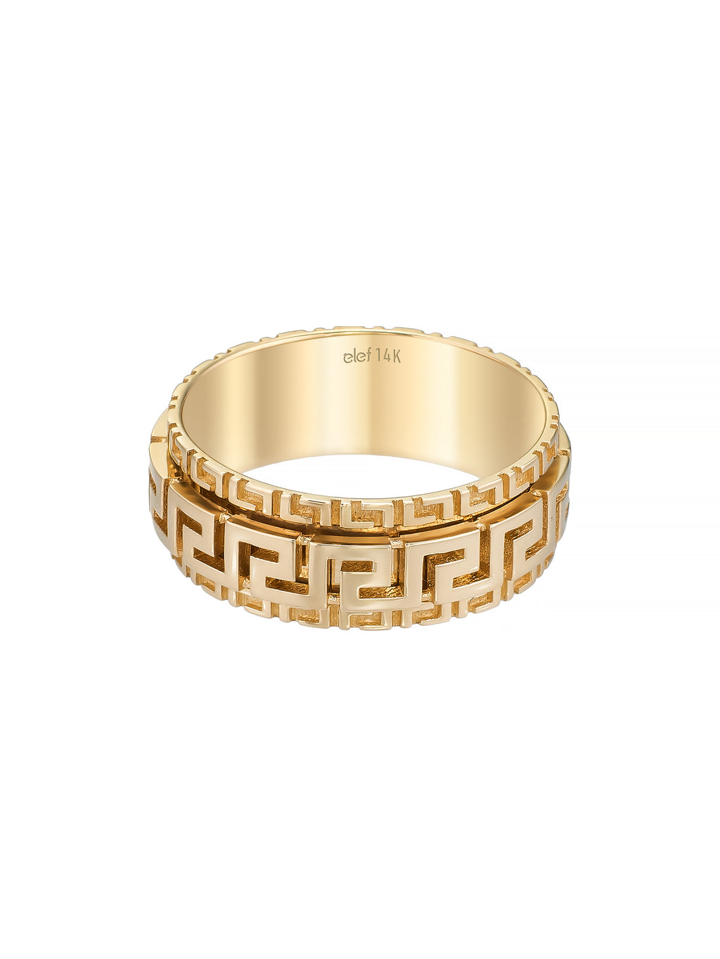 Greek Motif Classic Ring in 14K Gold