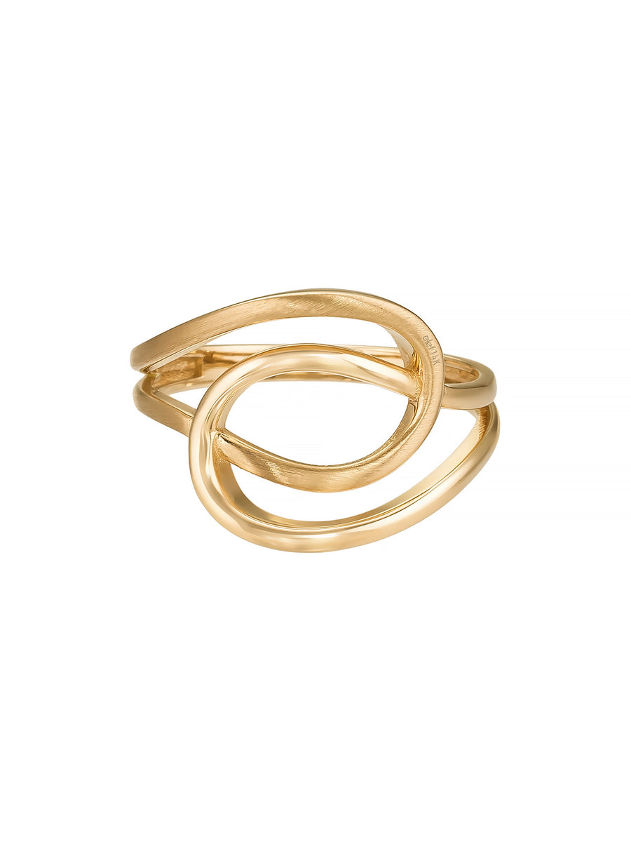 Infinity Knot Form Ring in 14K Gold