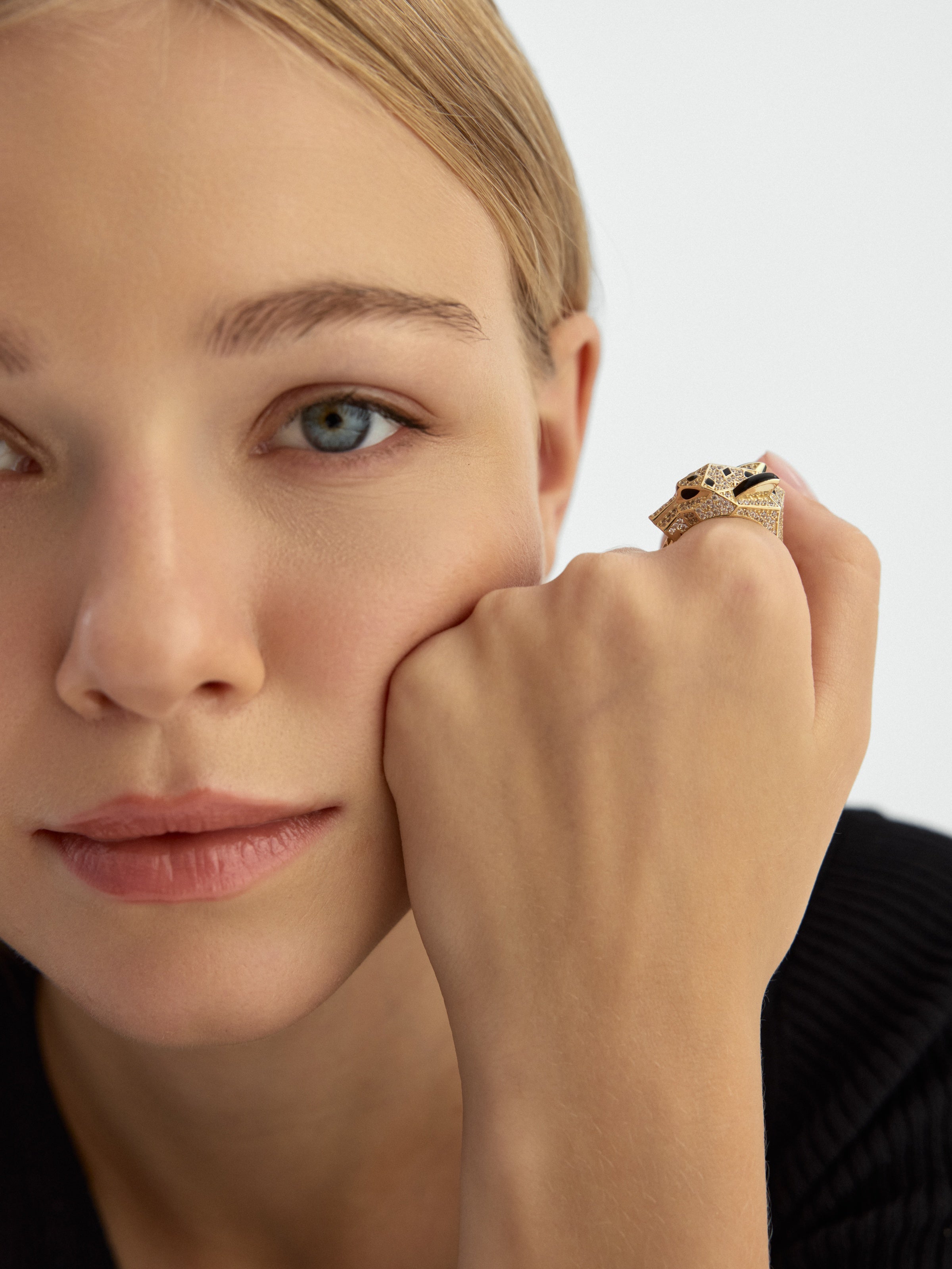 Panther Ring in 14K Gold