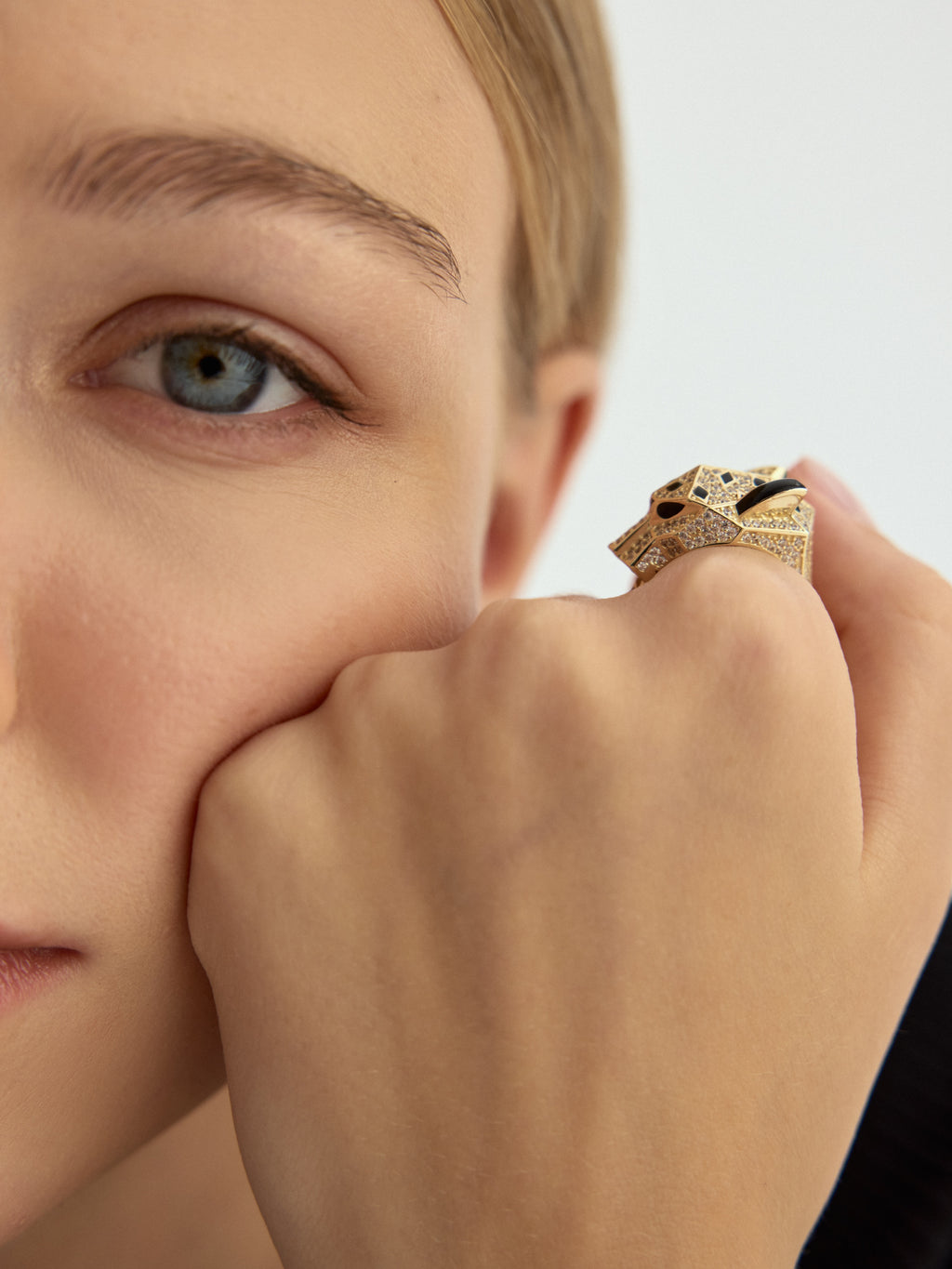 Panther Ring in 14K Gold