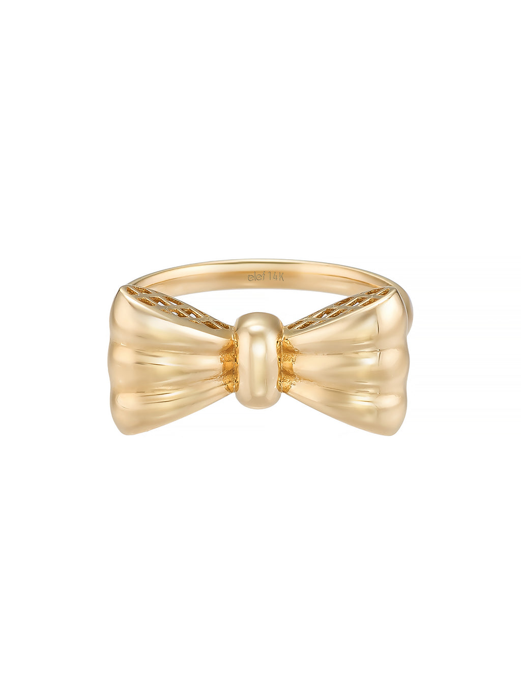 Bow Form Ring in 14K Gold