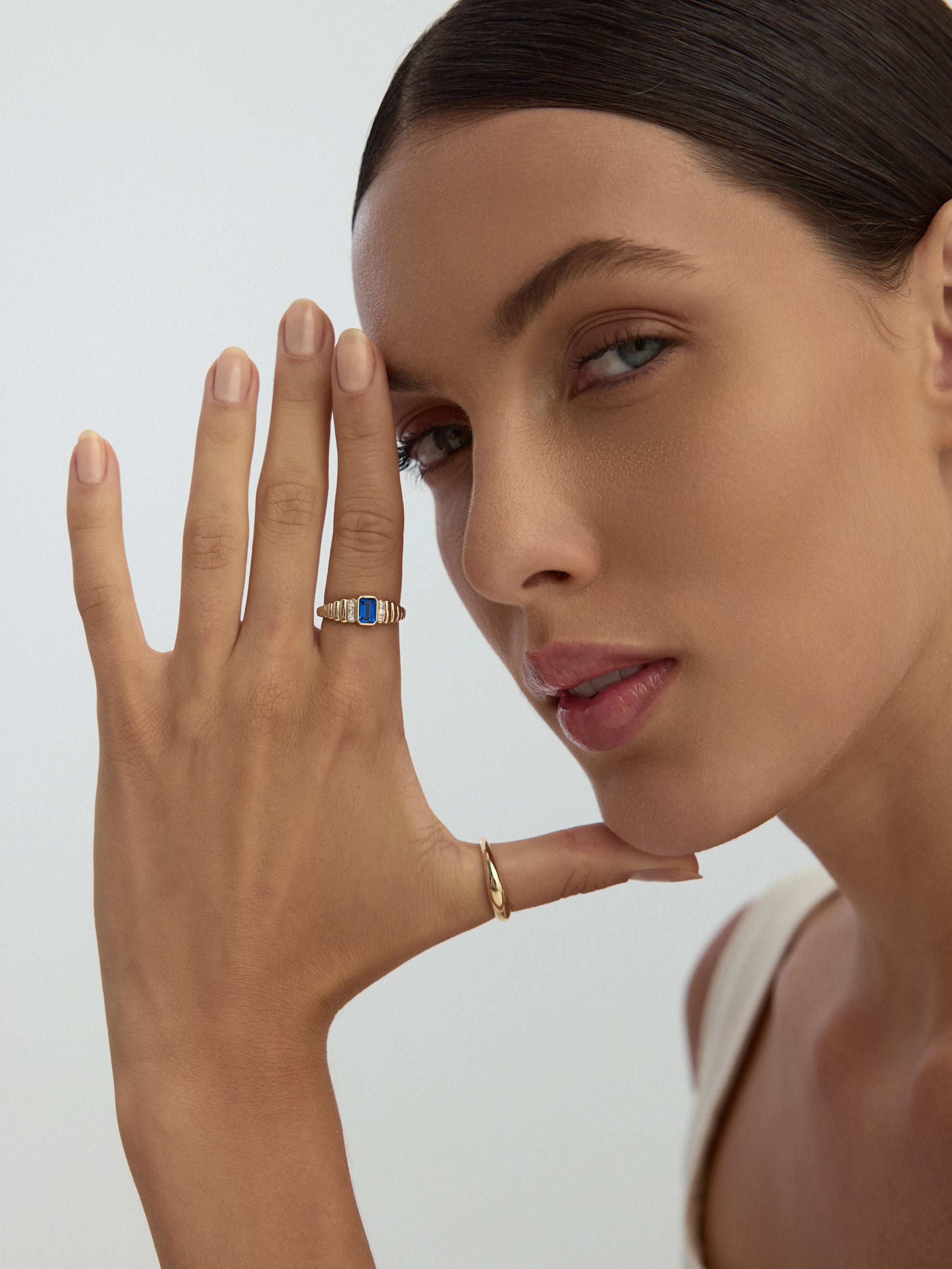 Classic Domed Minimal Ring in 14K Gold