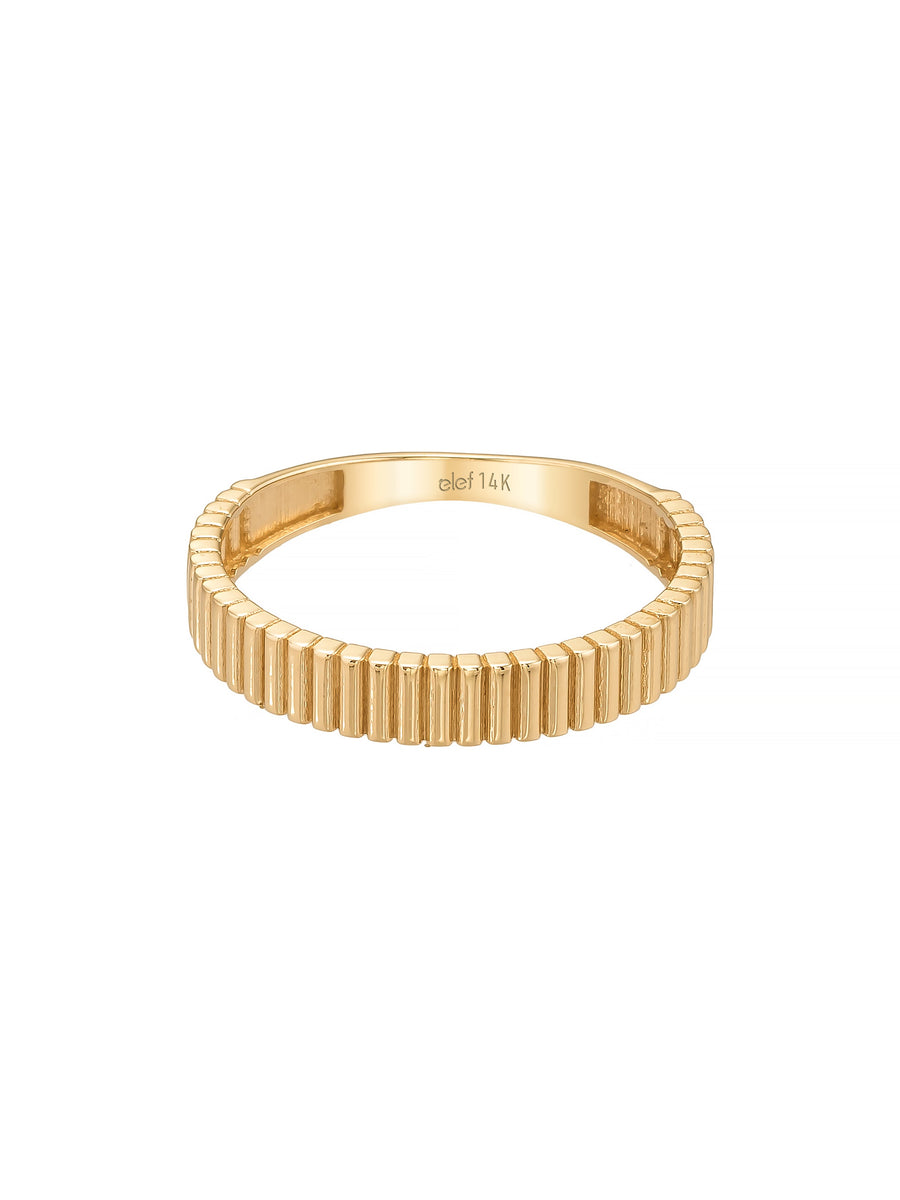Rectangular Form Ring in 14K Gold