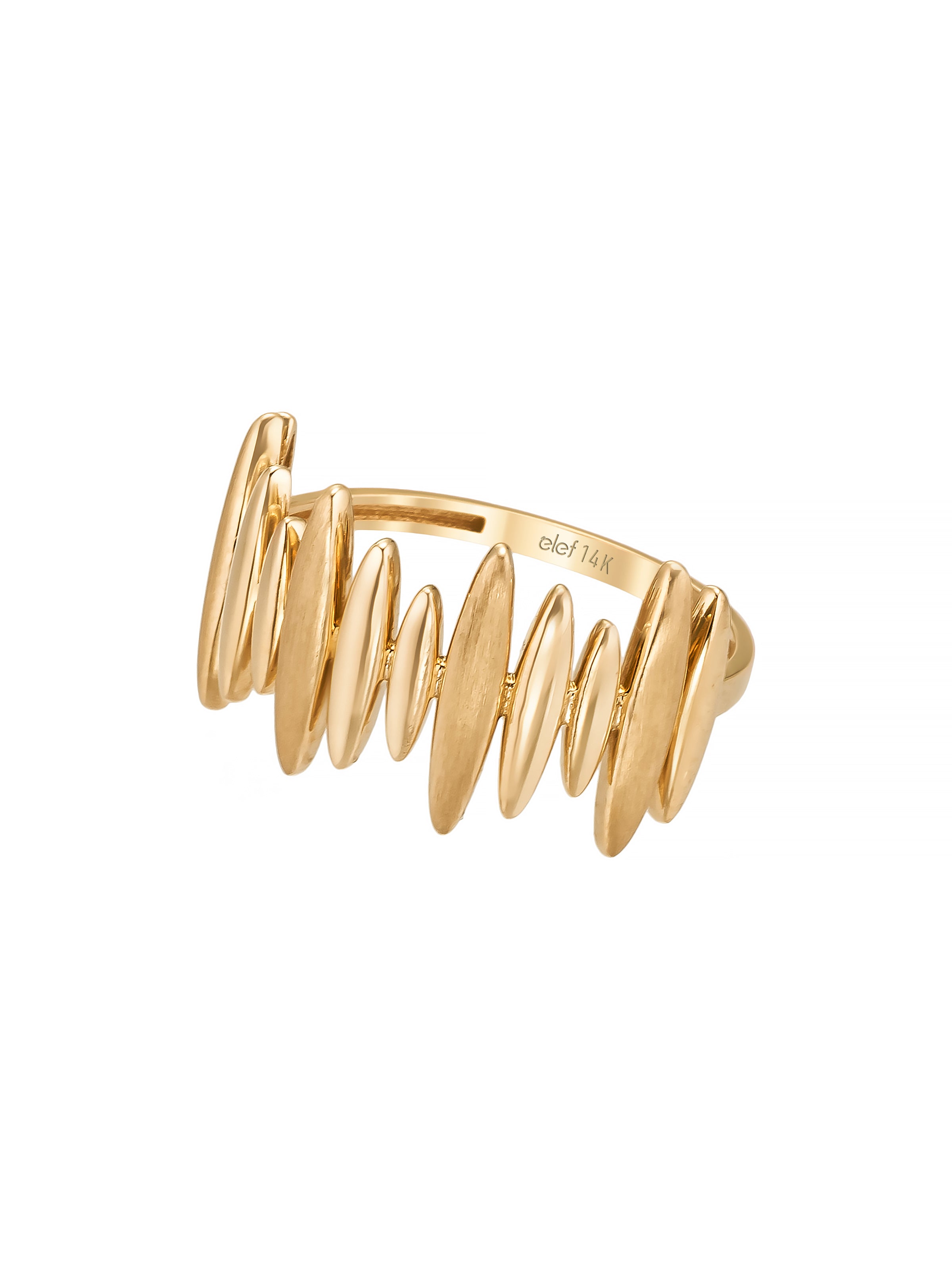 Oval Sequence Ring in 14K Gold