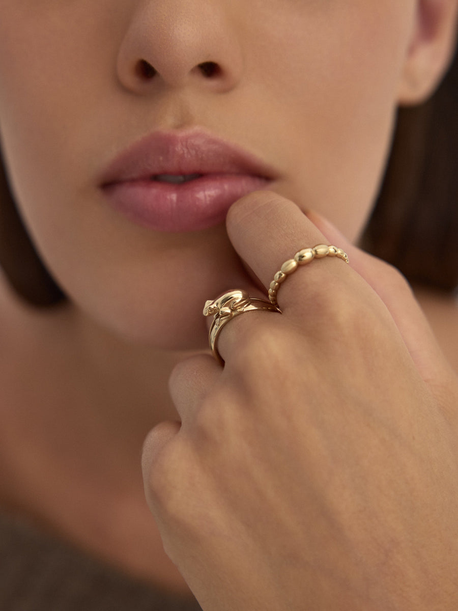 Frog Ring in 14K Gold