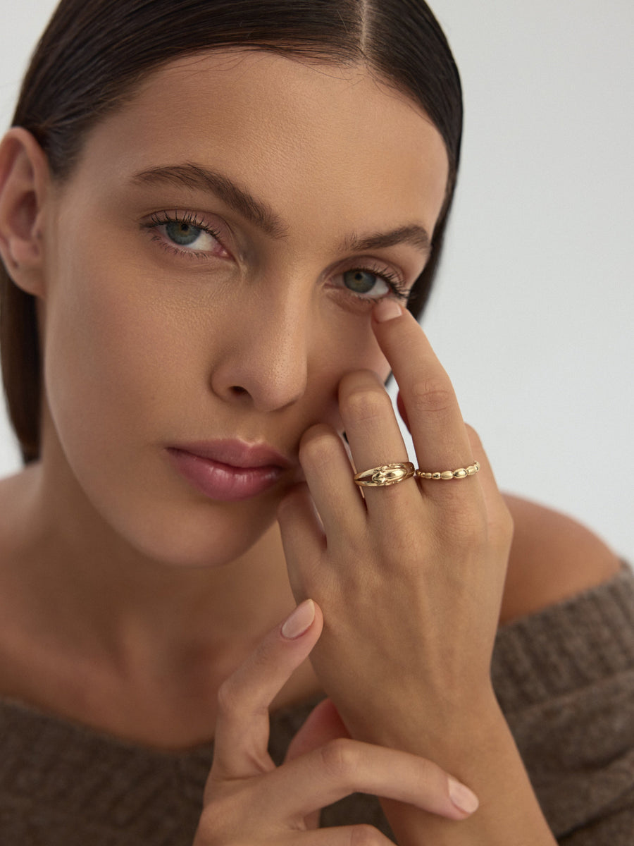 Frog Ring in 14K Gold