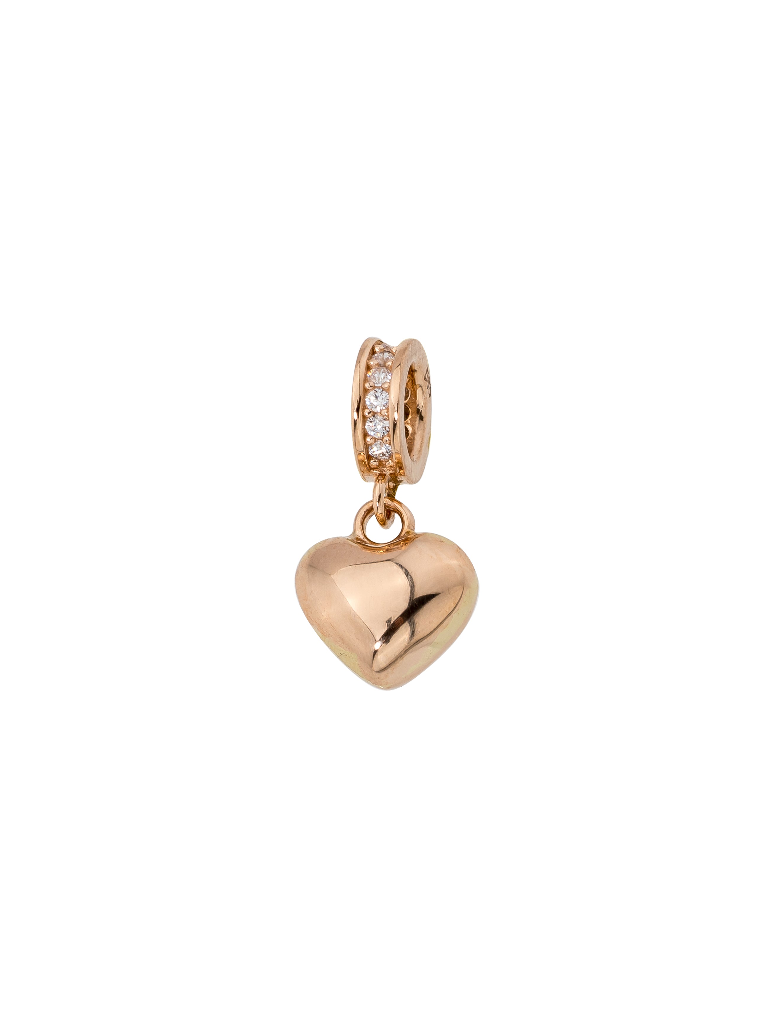 Minimal Heart Charm in 14K Gold