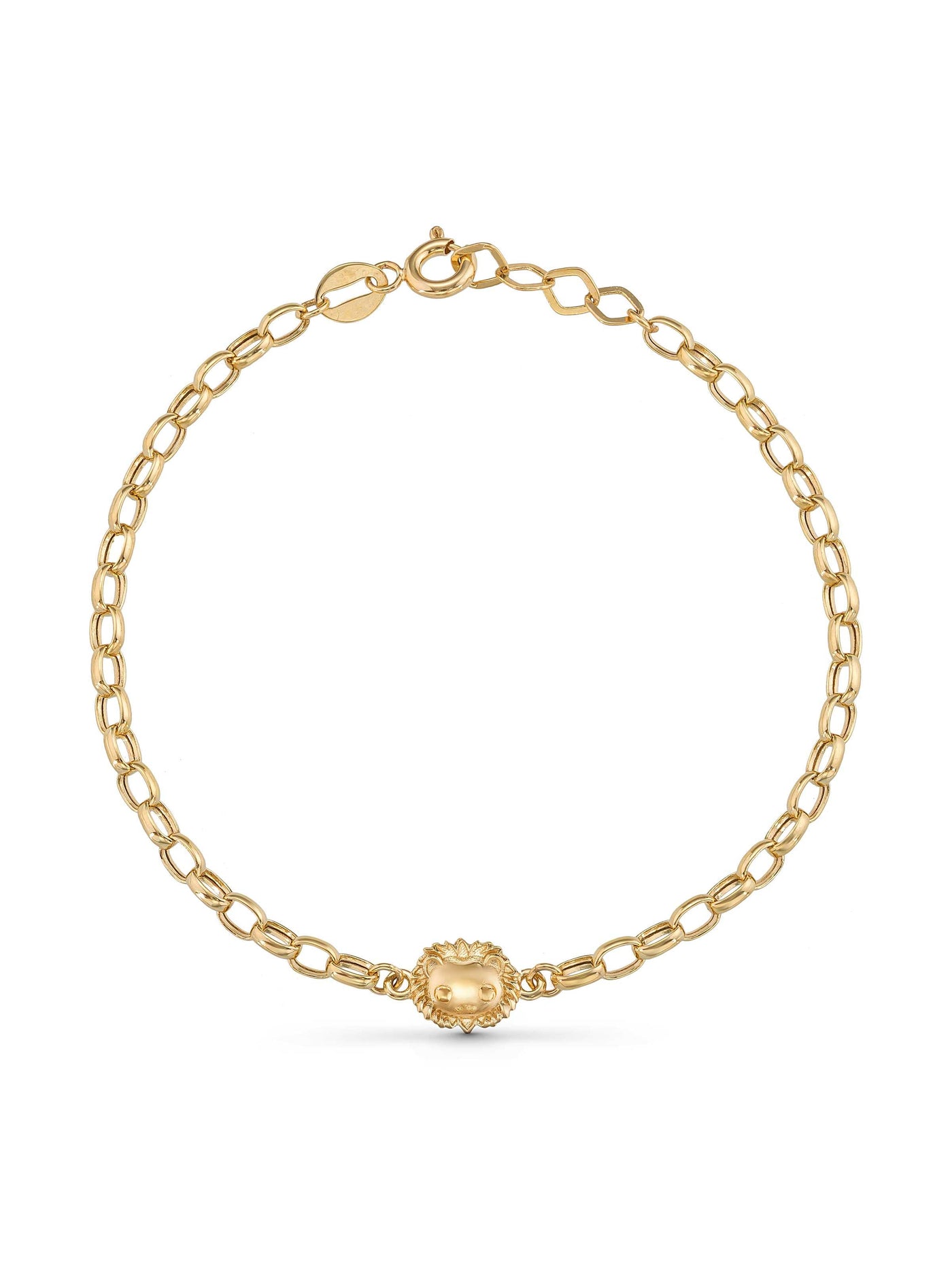 Lion Kids Bracelet in 14K Gold by Elef Jewelry