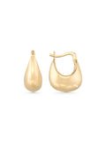 Domed Form Earrings in 14K Gold by Elef Jewelry