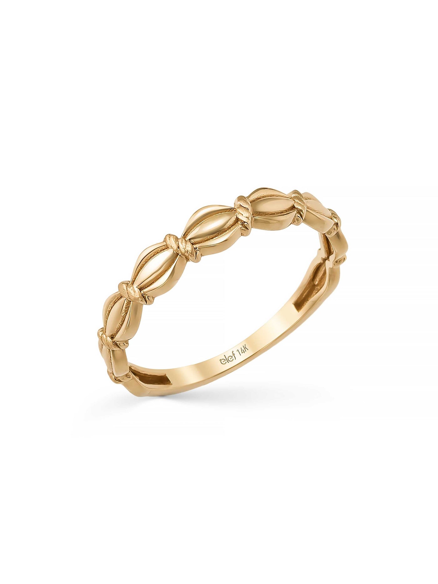 Twisted Vintage Ring in 14K Gold by Elef Jewelry