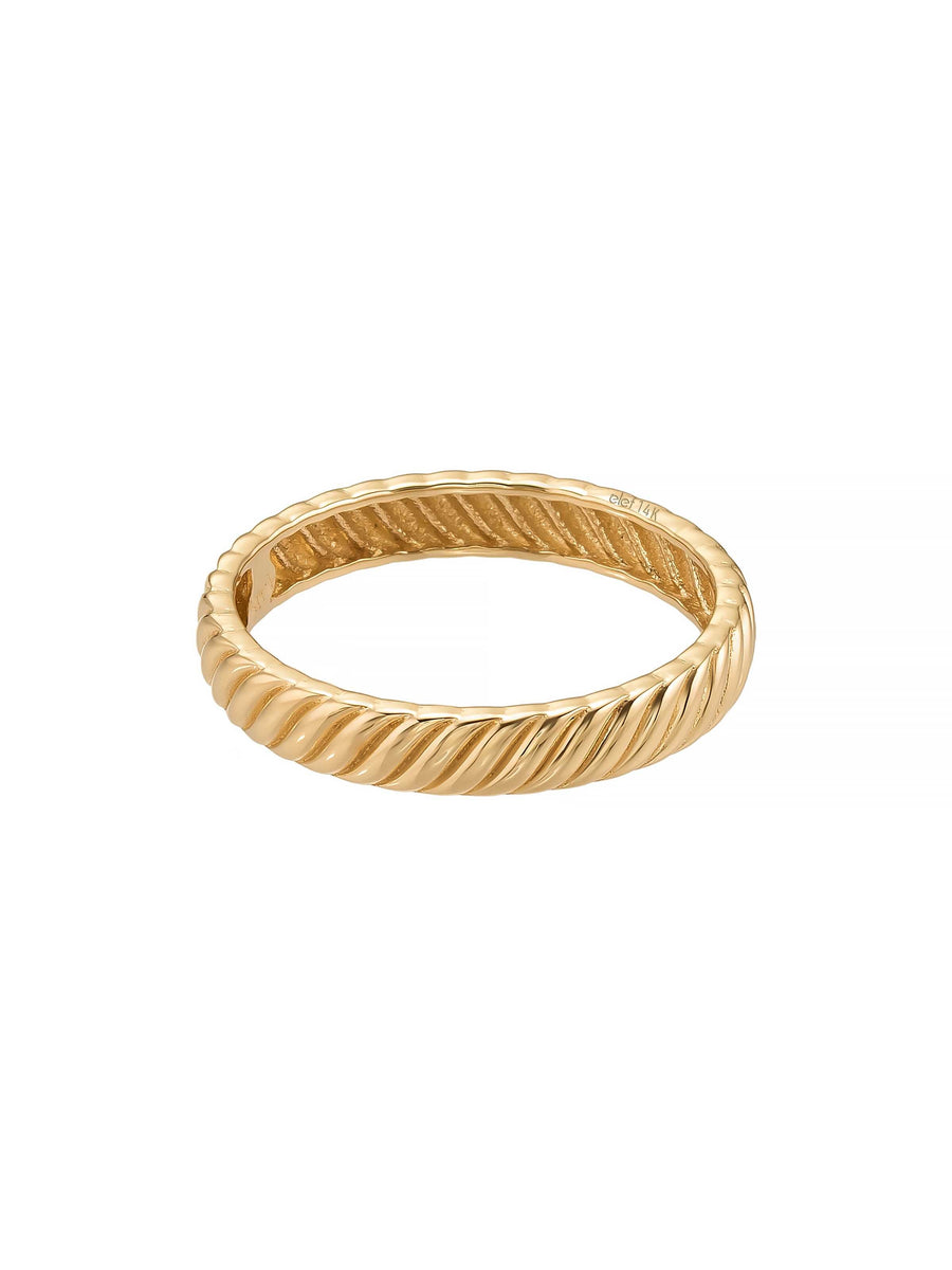 Twisted Form Ring in 14K Gold