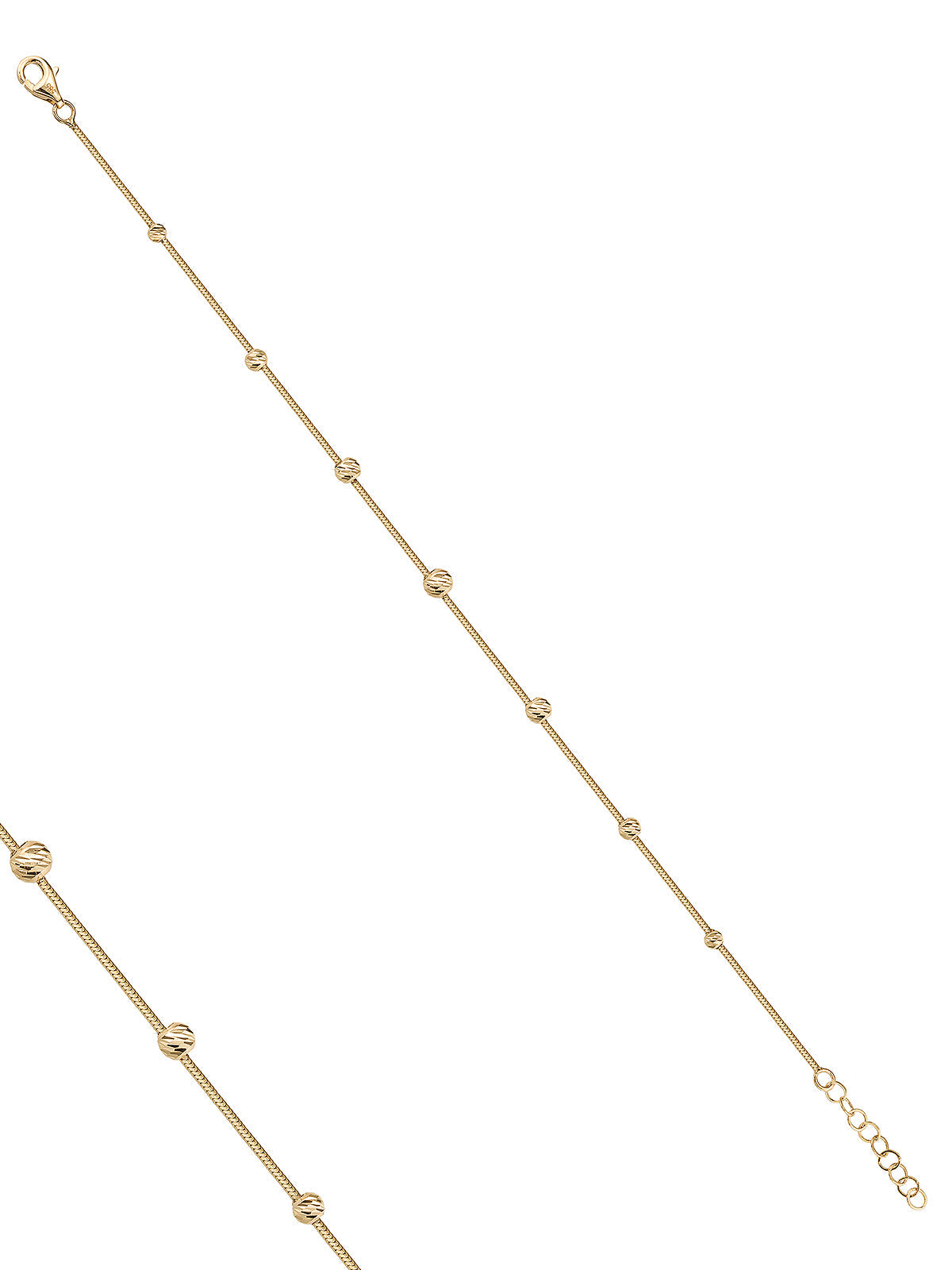 Graduated Dorika Bead Bracelet in 14K Gold by Elef Jewelry