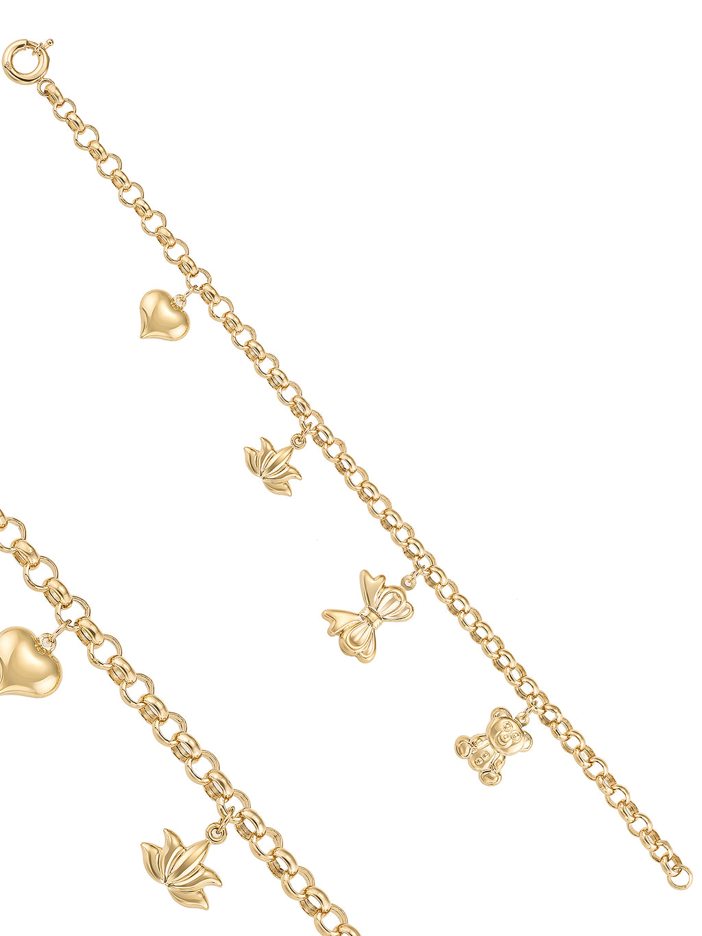 Charm Bracelet in 14K Gold by Elef Jewelry