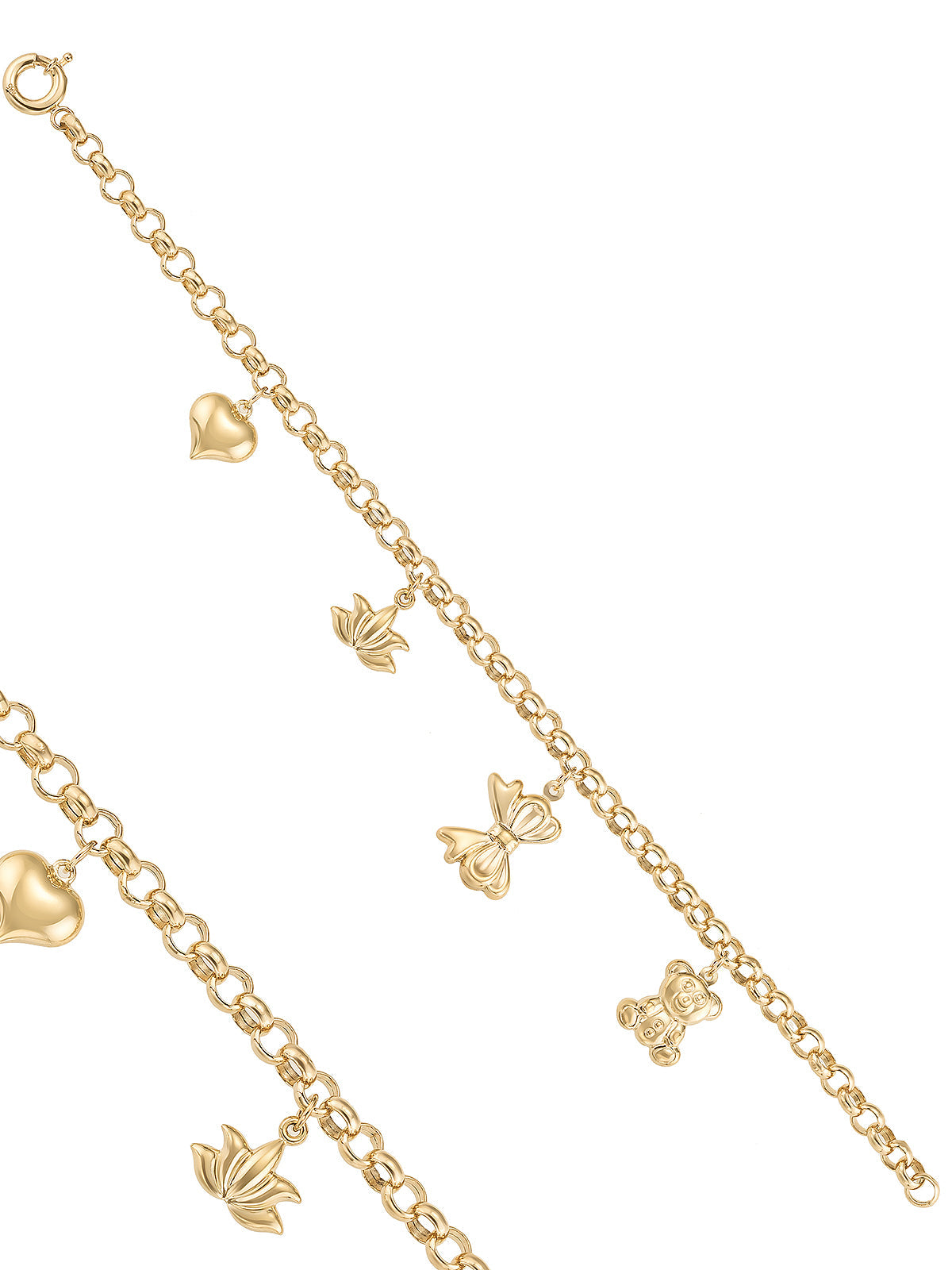 Charm Bracelet in 14K Gold by Elef Jewelry