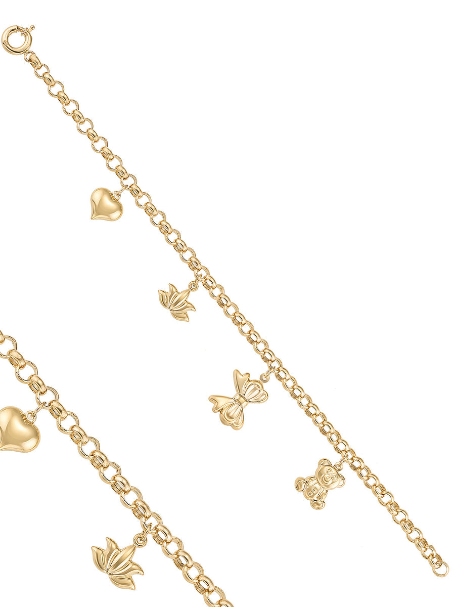 Charm Bracelet in 14K Gold