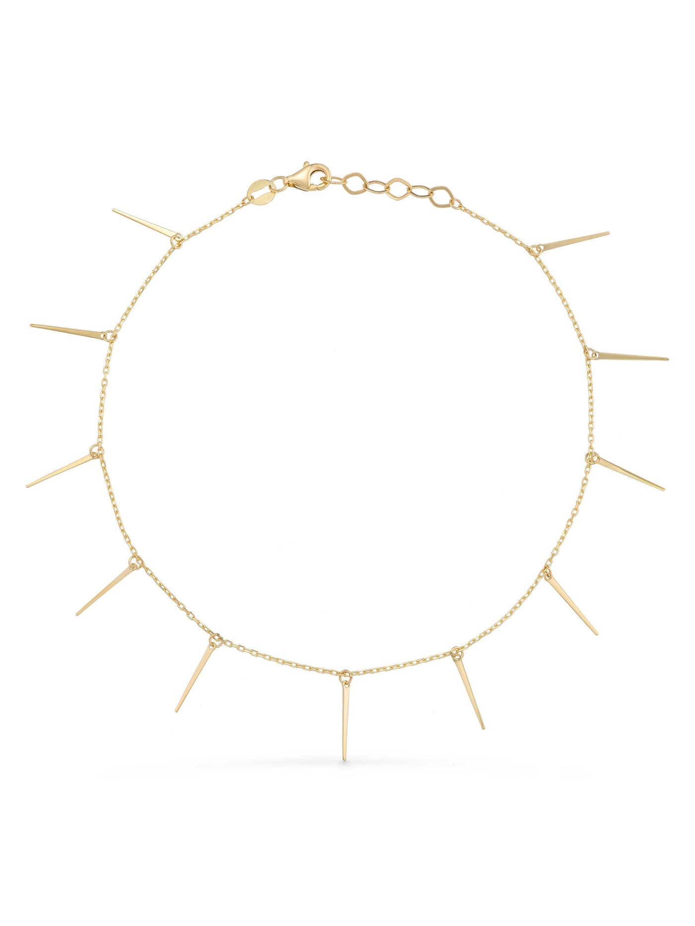 Modern Bar Anklet in 14K Gold by Elef Jewelry