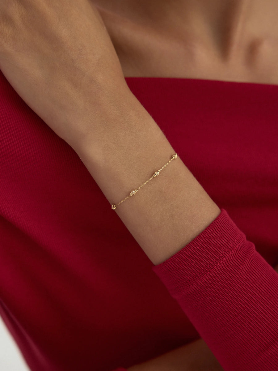 Dorika Ball Minimal Bracelet in 14K Gold
