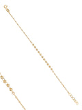 14K Gold Dorika Bead Slim Chain Bracelet by Elef Jewelry