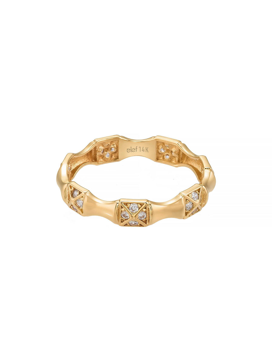 Geometric Form Ring in 14K Gold