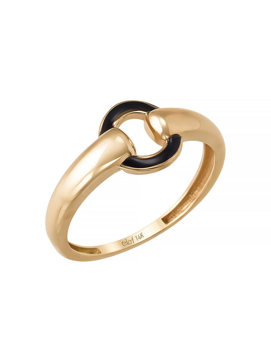 Hoop Form Ring in 14K Gold