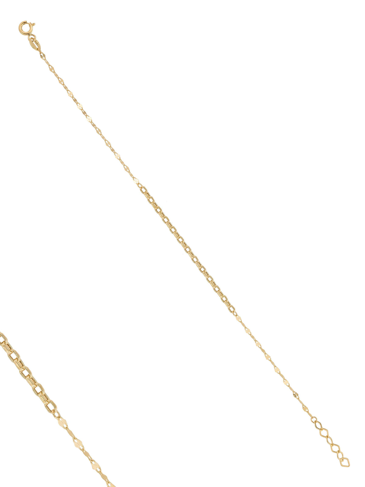14K Gold Two-Tone Chain Bracelet by Elef Jewelry