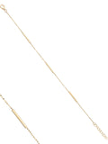 Slim Cylinder Form Bracelet in 14K Gold by Elef Jewelry