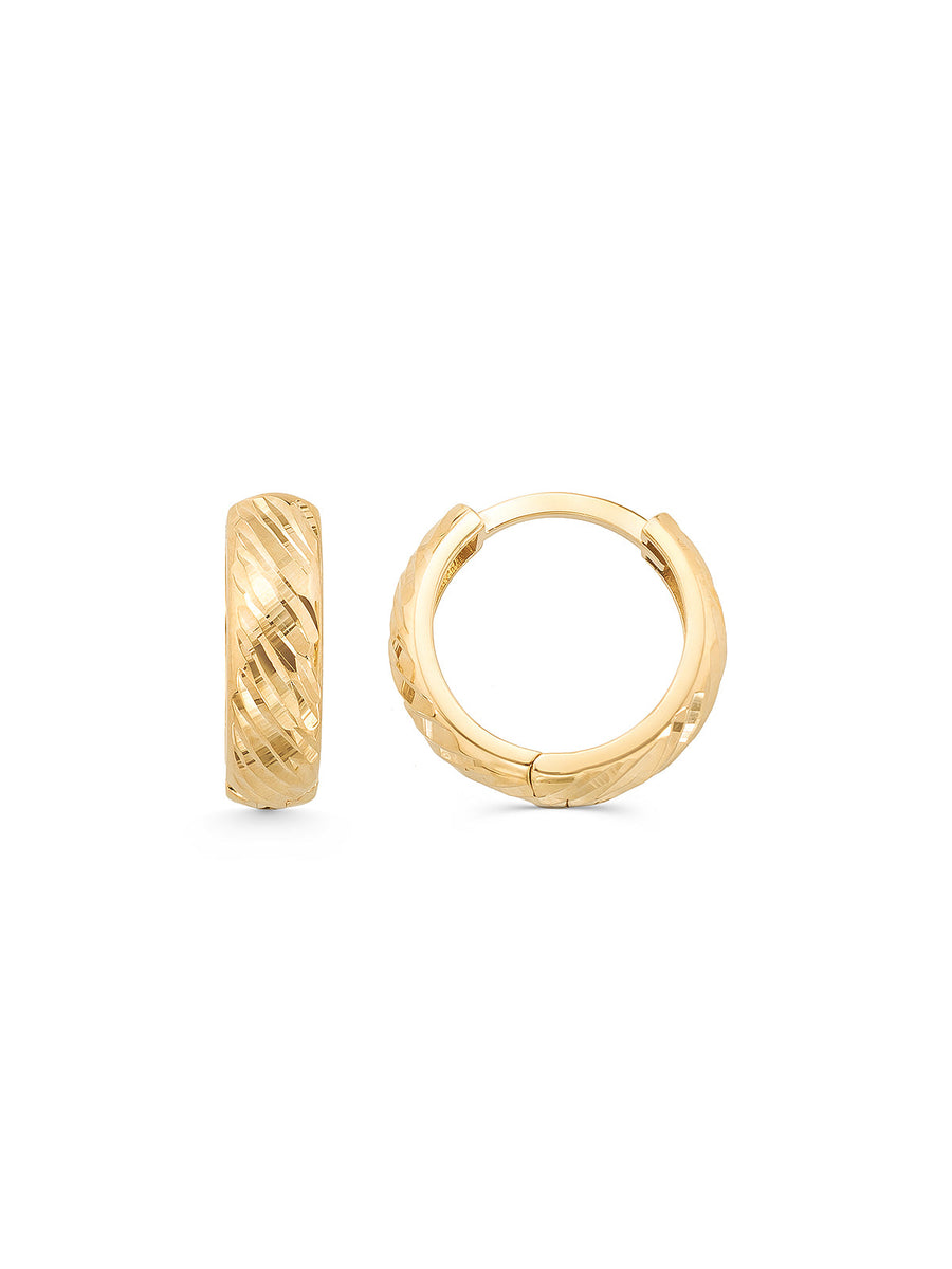 Kalem Crafted Hoop Earrings in 14K Gold