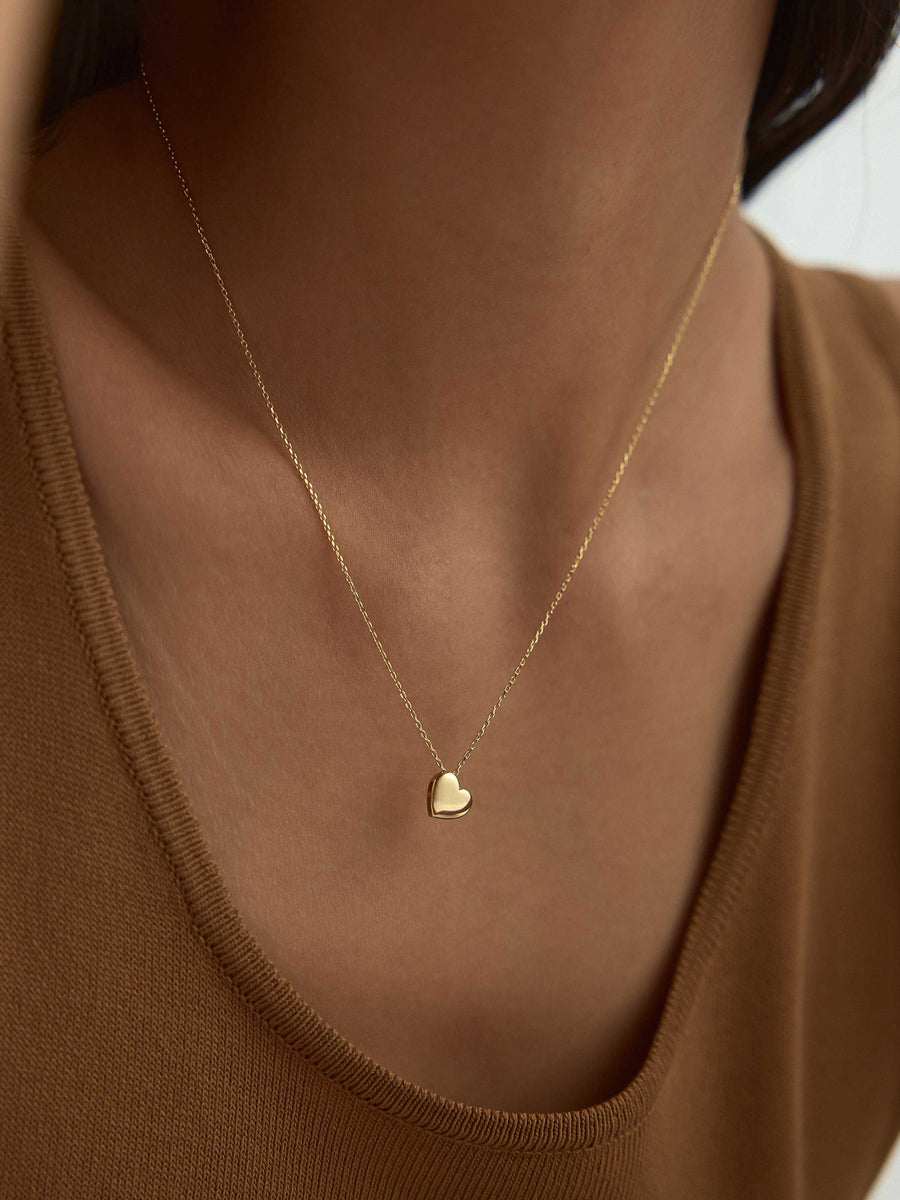 Heart Necklace in 14K Gold