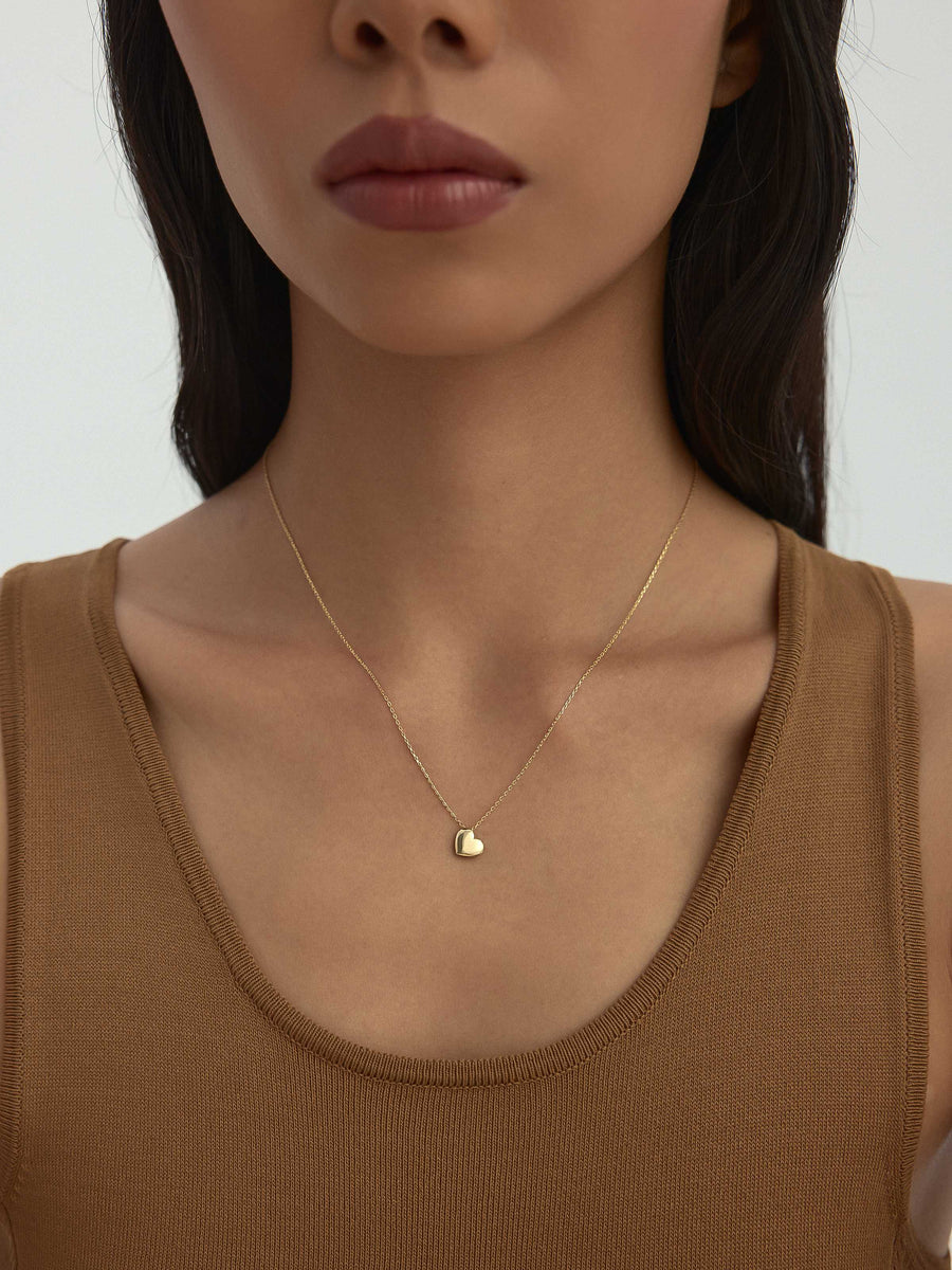 Heart Necklace in 14K Gold