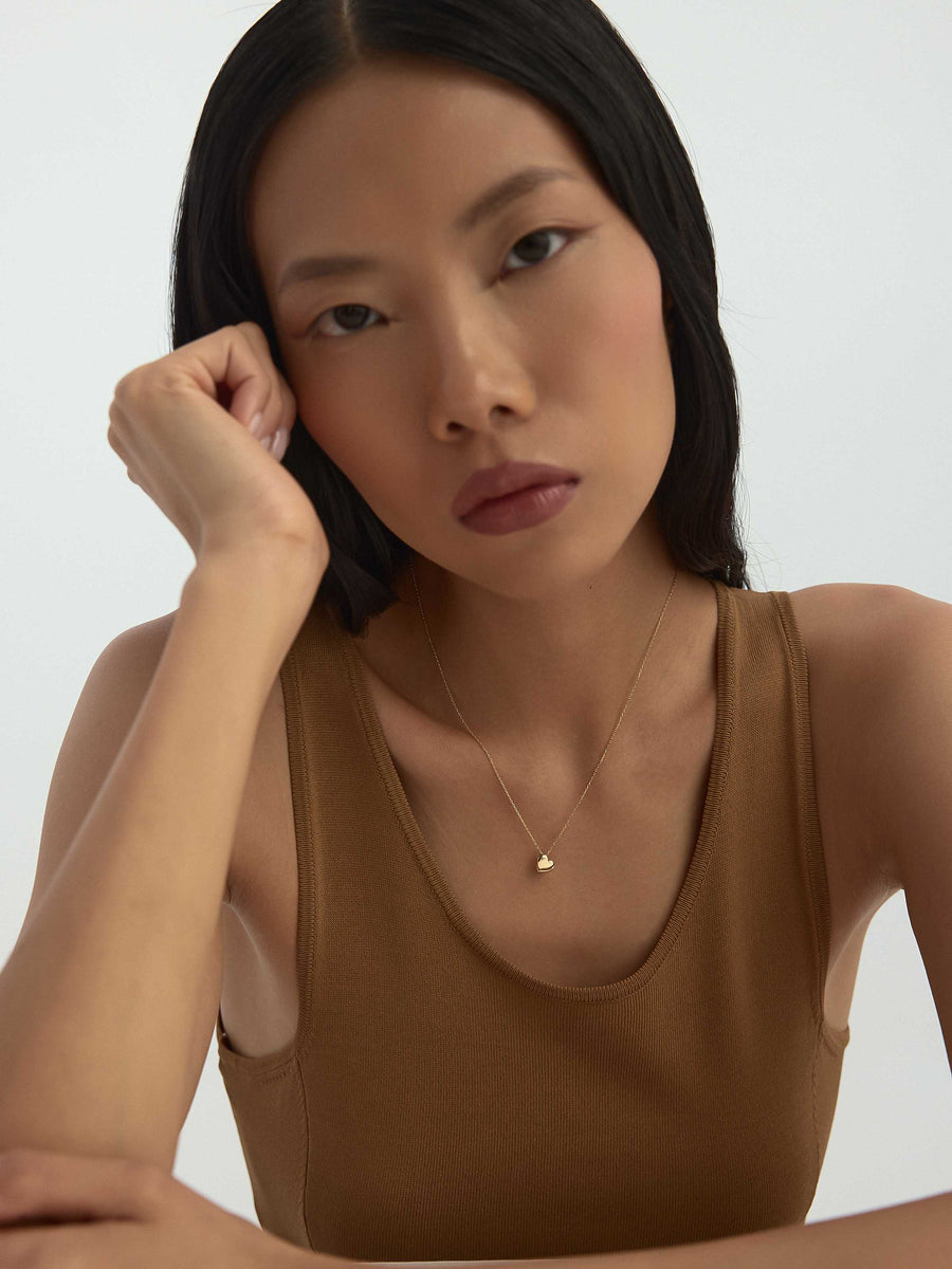 Heart Necklace in 14K Gold