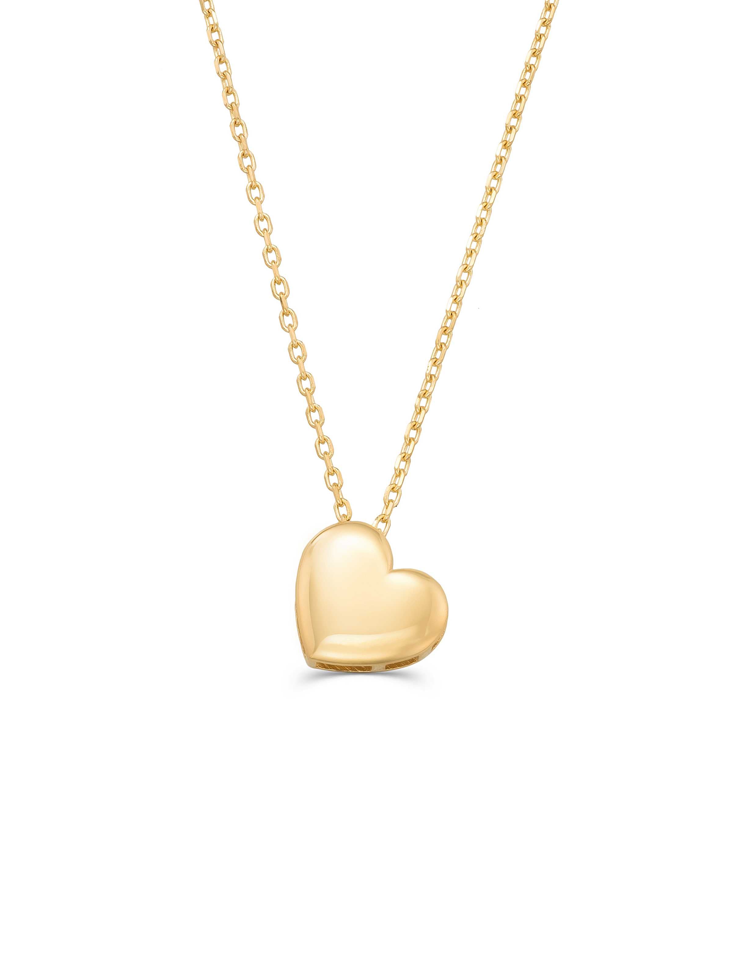 Heart Necklace in 14K Gold by Elef Jewelry