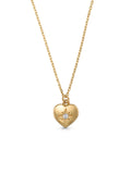 Heart-Shaped Stone Kuzey Star Necklace in 14K Gold by Elef Jewelry