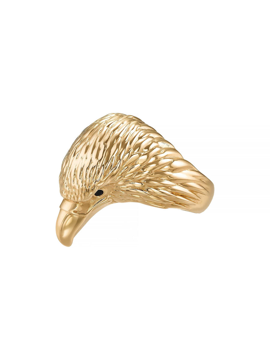 Kartal Head Ring in 14K Gold
