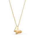 Butterfly Necklace in 14K Gold by Elef Jewelry