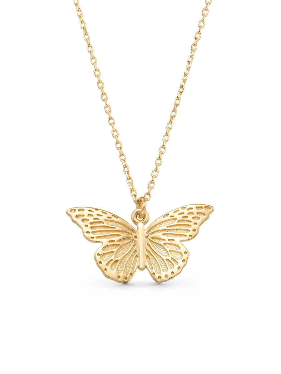 Butterfly Necklace in 14K Gold