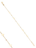 Butterfly Tri-Color Bracelet in 14K Gold by Elef Jewelry