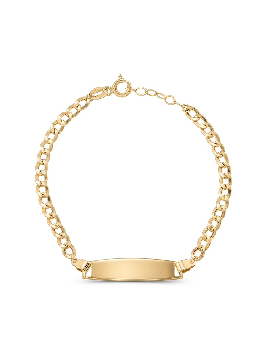 14K Gold Classic Id Kids Id Bracelet
