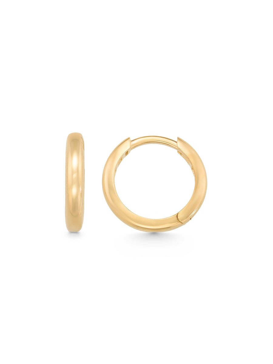 Classic Mini Hoop Earrings in 14K Gold