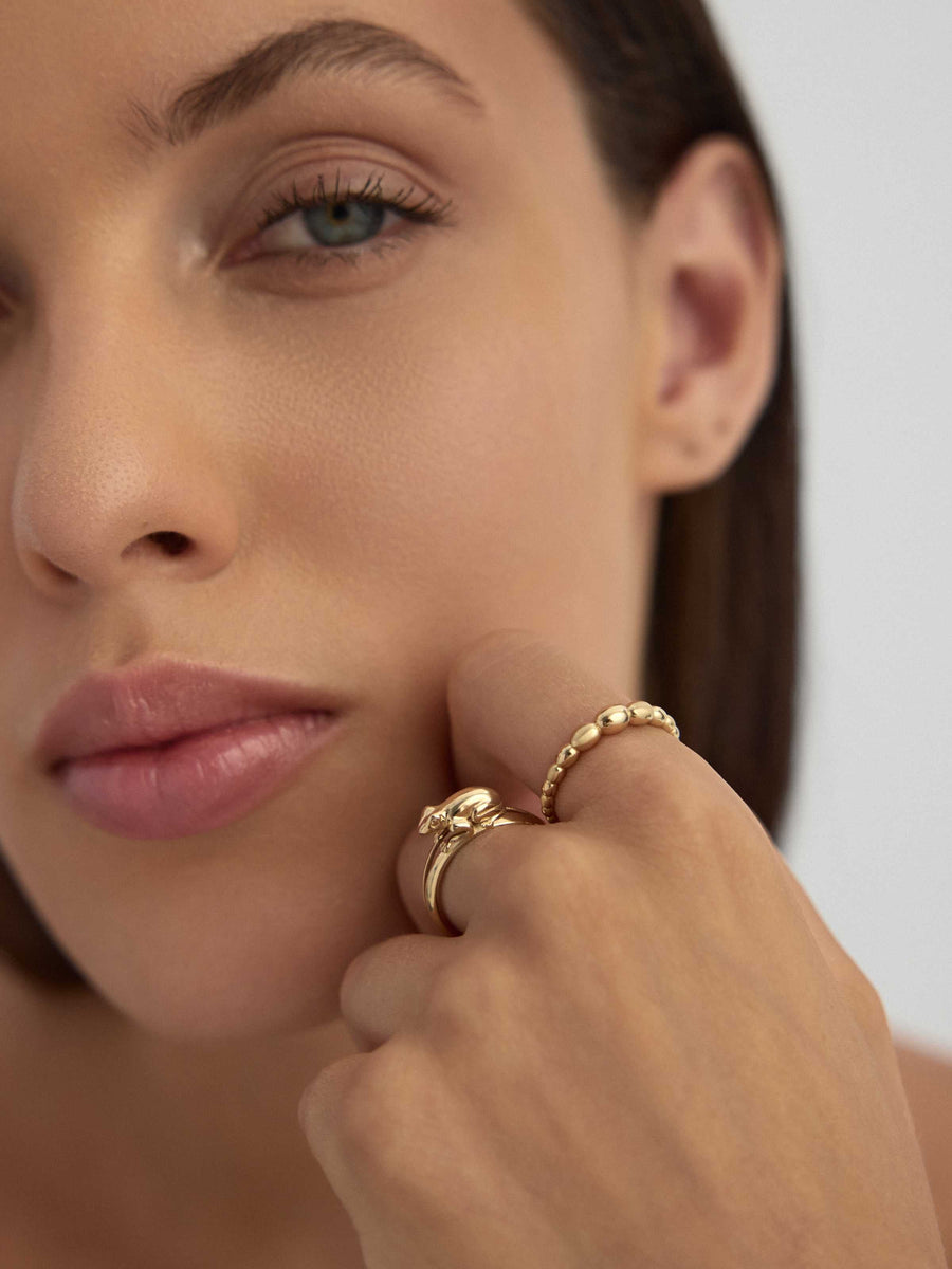 Frog Ring in 14K Gold