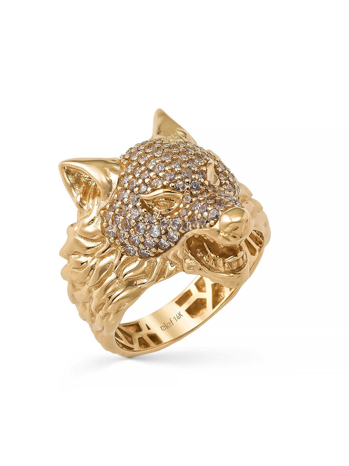 Kurt Stone Ring in 14K Gold by Elef Jewelry