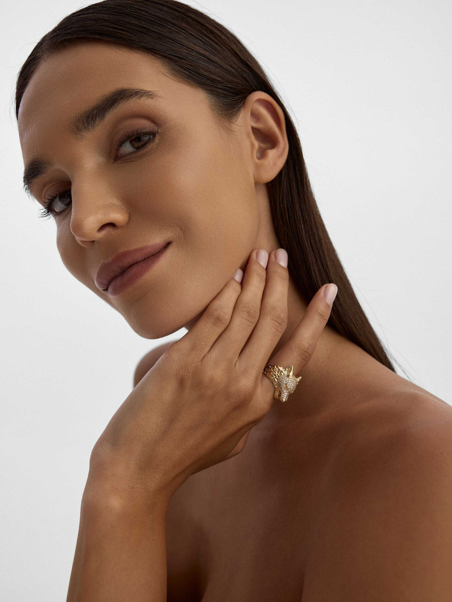 Kurt Stone Ring in 14K Gold
