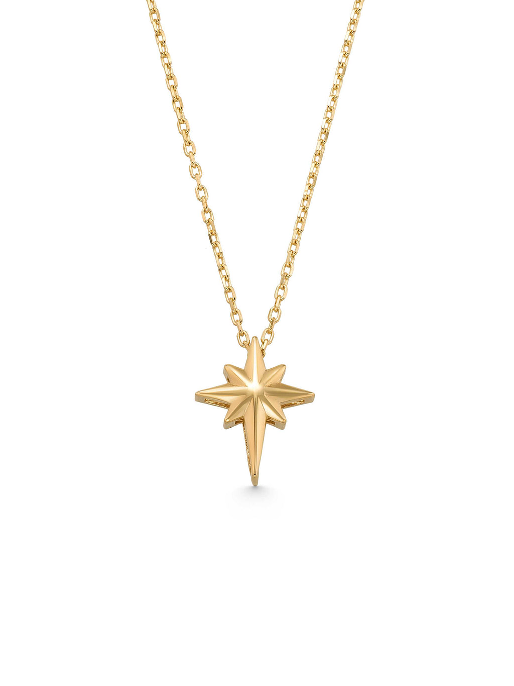 Kutup Star Necklace in 14K Gold by Elef Jewelry