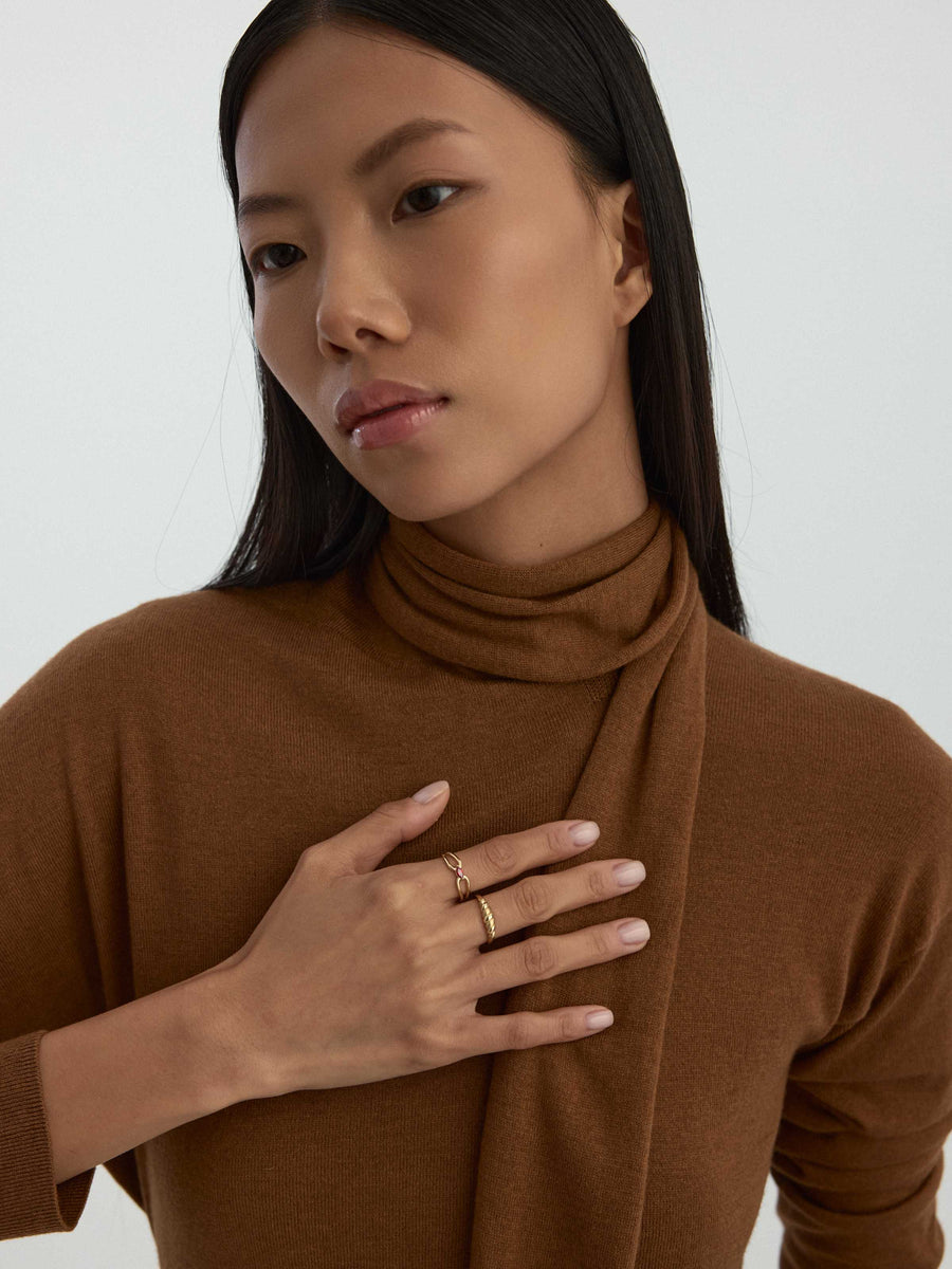 Marquise Cut Red Stone Ring in 14K Gold